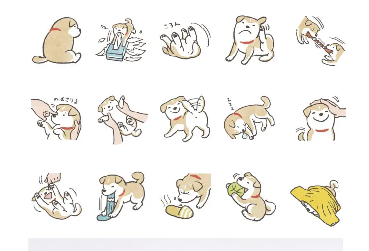 Ретро Kawaii животные с кошкой для пишущих принадлежностей бумажная наклейка s Декор журнал-планер клейкая наклейка DIY Дневник путешественника и планировщик этикетка