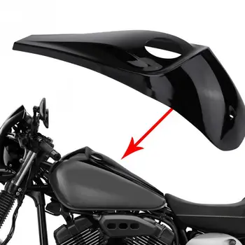 

Motorcycle Gloss Black Fuel Tank Smooth Dash Console for Harley Touring Electra Road Street Glide 2008-2017