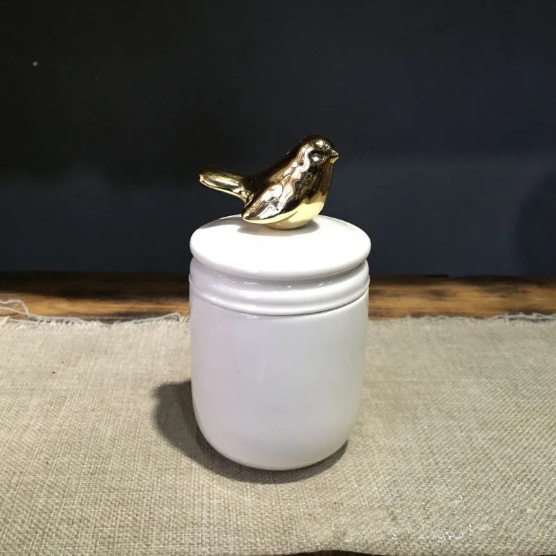 Small Pet Urn Bird Dog Pet Urns Cremation Caskets Funeral Vase Cat Cremation Ash For Human Ashes Made Ceramics Hand Painted