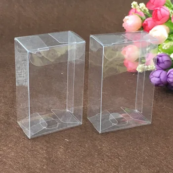 

50pcs 5*8*10cm clear plastic pvc box packing boxes for gifts/chocolate/candy/cosmetic/crafts square transparent pvc Box