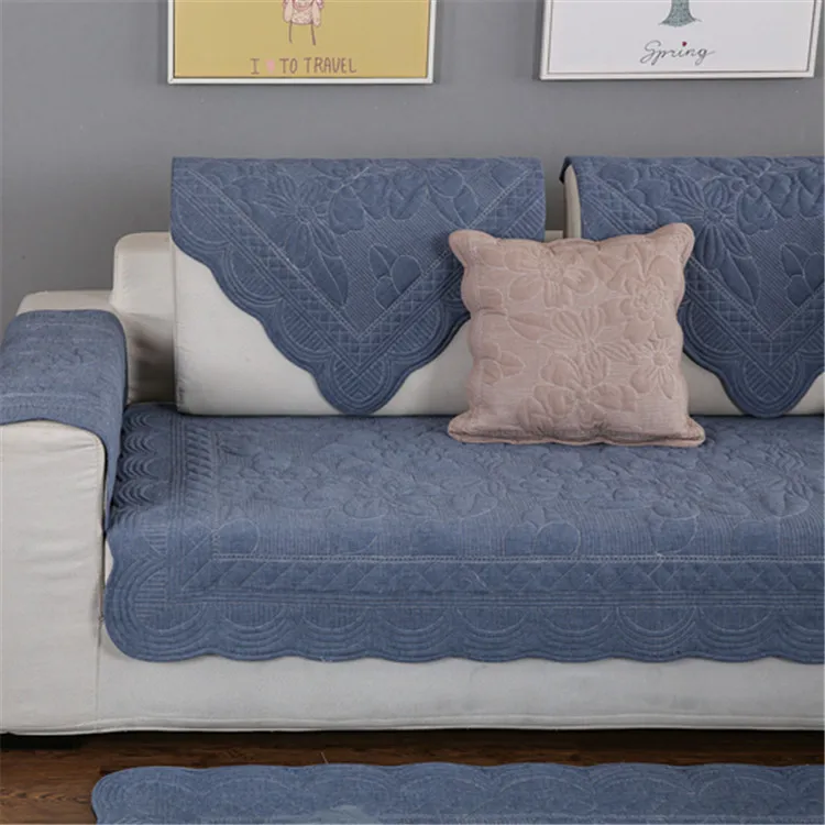 slipcovers диван Чехол для диван в гостиной покрывало L форма покрывало на кресло цветочный узор вышиваемая защита для мебели