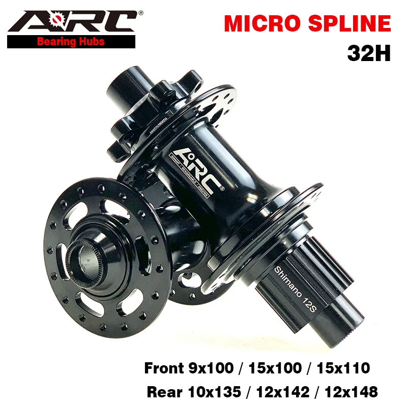 

ARC Micro Spline 12 Speed 32 Holes Disc Brake 6 Disc Bolt Mountain Bike Bicycle Hub 4 Sealed Bearings 6 Pawls 72 / 114 Clicks