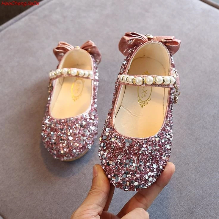 Детская школьная обувь для маленьких девочек; Вечерние кожаные туфли ...