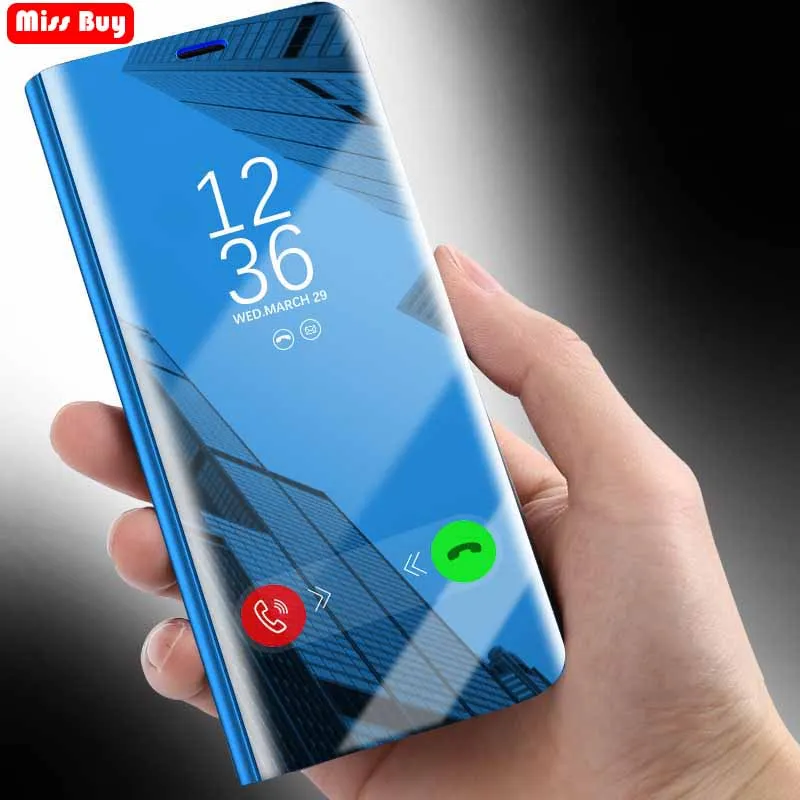 Чехол для Asus Zenfone Max Pro M2 ZB631KL, роскошный зеркальный флип-стенд, умный чехол для просмотра, защитный чехол для Asus ZB631KL, Капа