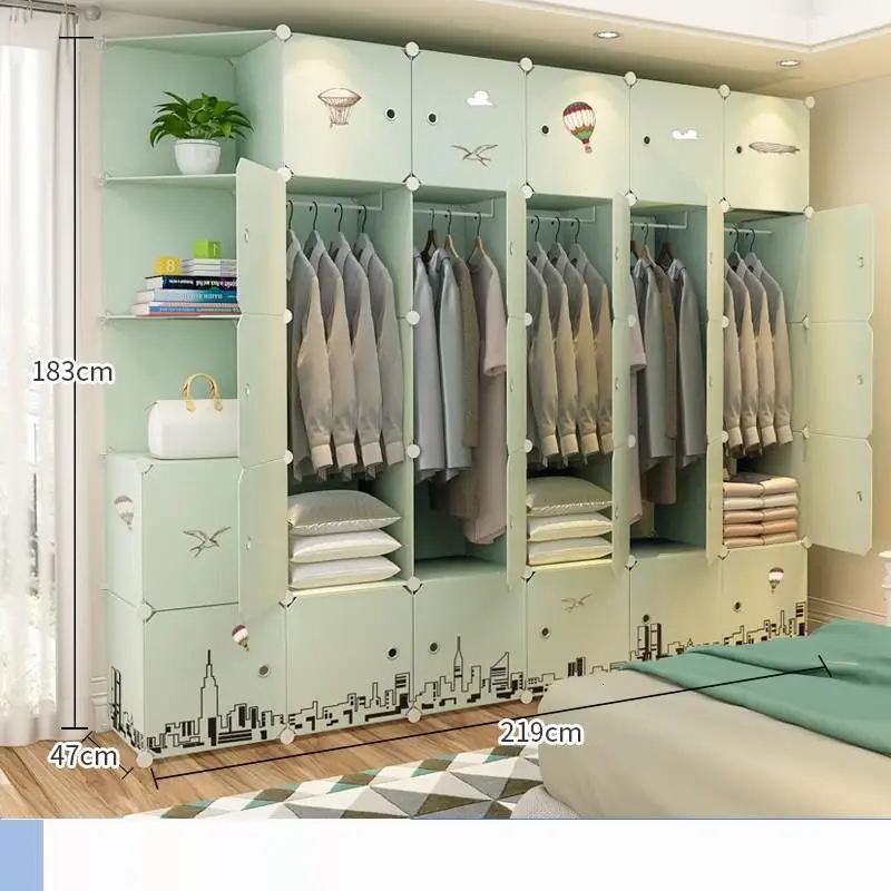 Guardaroba Mobile Szafa Meuble Ropero Placard Armadio De Dormitorio мебель для спальни Mueble Guarda Roupa шкаф - Цвет: Version L