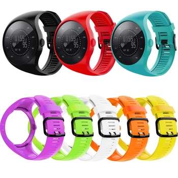 

2021 New Replacement Solid Color Soft Silicone Bracelet Strap Wrist Band for Polar M200 Smart Watch