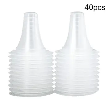 

40Pcs Disposable Plastic Soft Earmuffs Non-Contact Ear Thermometer Probe Cover