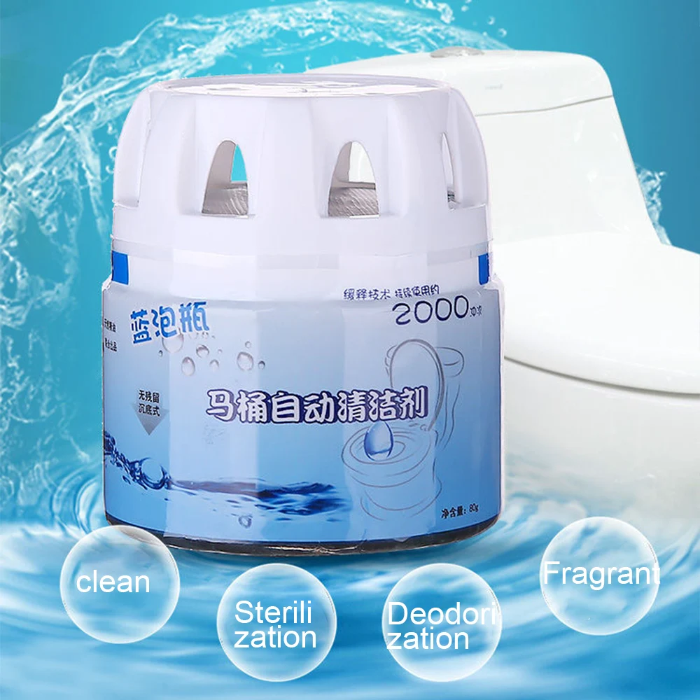 Вспенивающие очистители Autoile автоматический очиститель для туалета Magic Flush Bottled Helper Blue Bubble Amazing