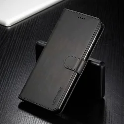 Leather Wallet Flip Phone Case - Elegant and Durable Cover - Galaxy A10 M10 (Black)