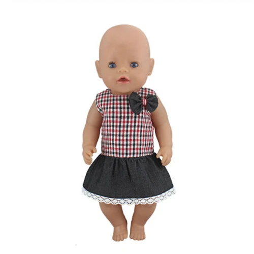 Популярное платье, кукольная одежда, 17 дюймов, 43 см, кукольная одежда, костюм для новорожденных, подарок на день рождения - Цвет: 14