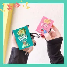 3D Клубника Glico Pocky печенье беспроводная Bluetooth гарнитура силиконовый чехол для Airpods 1 2 Airpod Pro3 защитный чехол для наушников