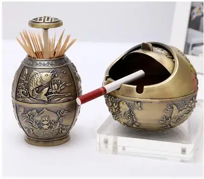 1set bronze color Ретро металлическая коробка для зубочисток tandenstoker домашний Диспенсер Для Зубочисток зубочисток контейнерная банка для зубочиксеров secret YQT061 - Цвет: 1set bronze color