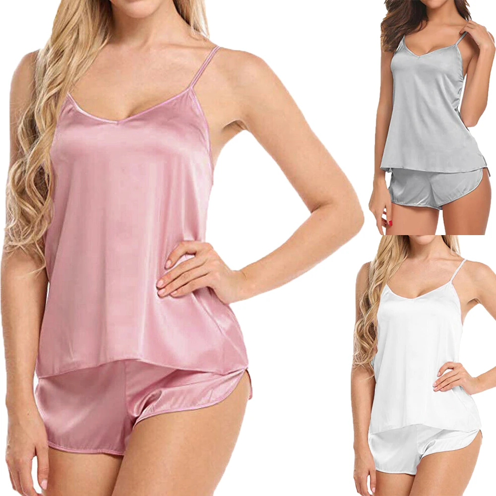 Женское атласное нижнее белье Babydoll элегантные сексуальные кружевные шорты