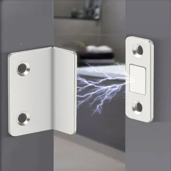 Tipo L forte magnetico chiudiporta chiusure per armadi fermo magnete armadi fermaporta chiusure Ultra sottili accessori per mobili