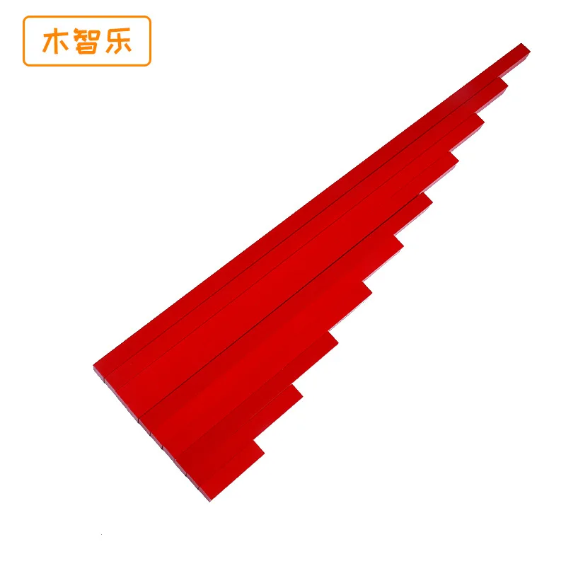 

Montessori Mathematics Teaching Aids Professional Edition Kindergarten Red And Blue Number Rods Children'S Educational Toy ENLIG
