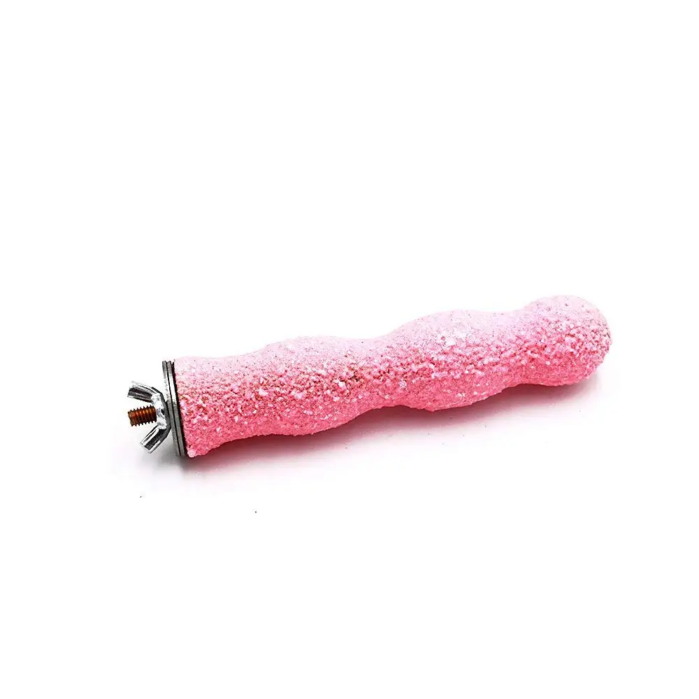 S-1.18x5.5inch Жердочка для птицы подставка грубое покрытие деревянная платформа для птиц Попугай Cockatiel Parakeet Conure клетка аксессуары(случайный цвет - Цвет: S-1.18x5.5inch