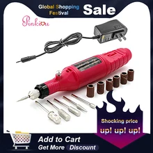 Электрическая дрель для ногтей в форме ручки, набор для маникюра, филер, набор для маникюра, машинка для маникюра, набор с 6 акриловыми гелевыми инструментами для удаления педикюра, инструменты для дизайна ногтей