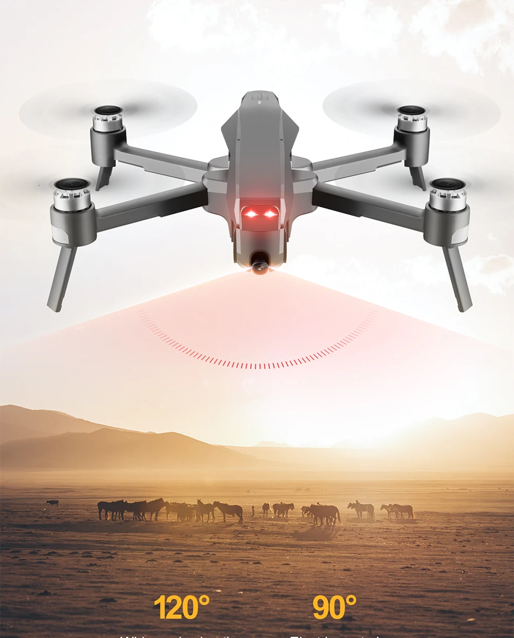 Gps Дрон 4K HD камера 5,8G wifi FPV Квадрокоптер оптический поток следование Профессиональный селфи бесщеточный 25 минут время полета Вертолет