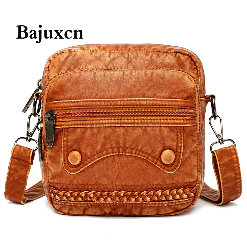 Зимняя Новинка 2020 мягкая кожаная сумка-мессенджер трендовая роскошная