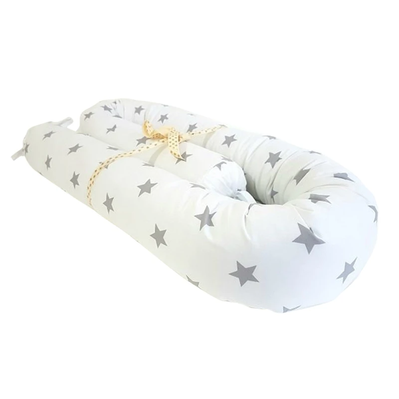 White 65cm Милый карамельный бампер для детской кровати, хлопковые бамперы для новорожденных, ударные Детские подушки на кровать, детская защита для кроватки, Детские бамперы, декор для комнаты - Цвет: White 65cm