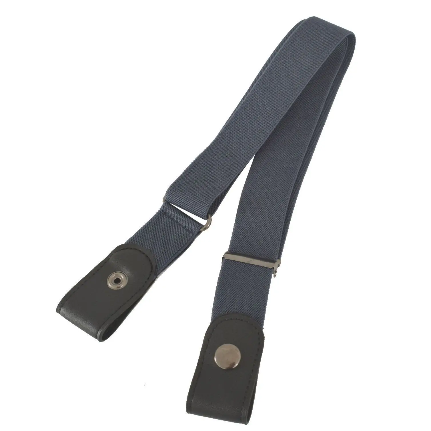 dark blue Женские ремни из искусственной кожи с пряжкой, новые пояса с принтом для отдыха для мужчин, эластичные, лаконичные, ленивые, pasek damski - Цвет: dark blue