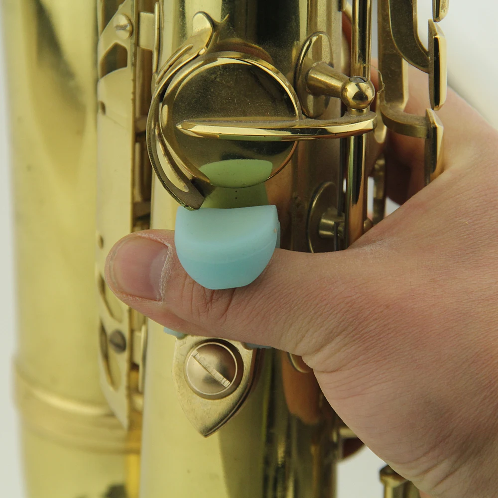 Rubber Saxophone Thumb Rest Saver Cushion Pad Finger Protector Comfortable For Alto Tenor