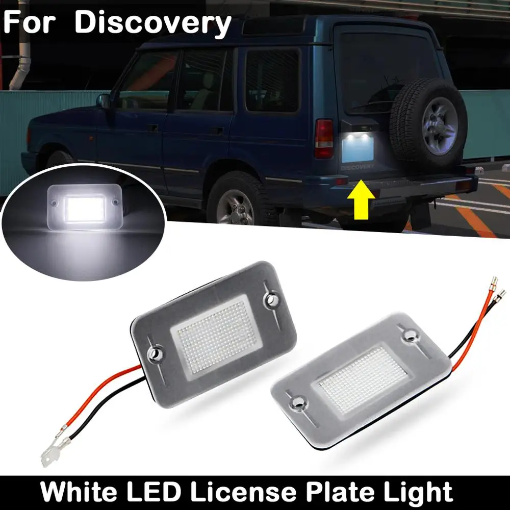 2 шт. для Land Rover Discovery 1 1994 1999 2004 яркий светодиодный номерной знак с подсветильник