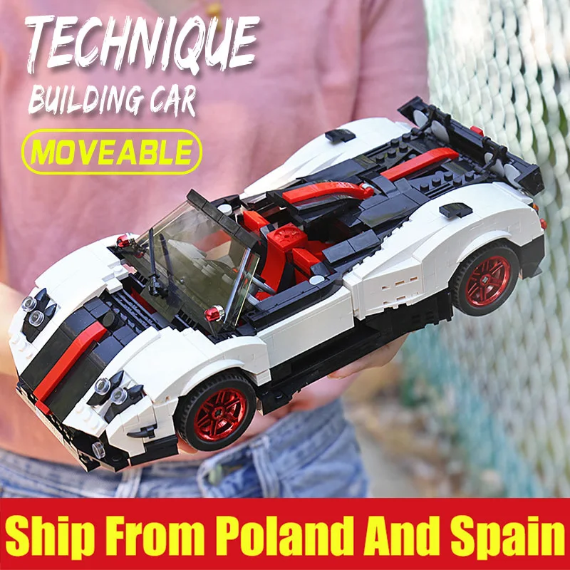 Yeshin MOC Technic Cars совместим с Legoing 23002 Pagani Zonda Cinque speed Car набор детские рождественские
