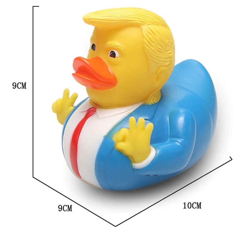 Американский президент резиновая утка детская игрушка Трамп утенок Для Ванны Игрушка душ вода плавающая вода игрушка душ утка ребенок поплавок для ванной