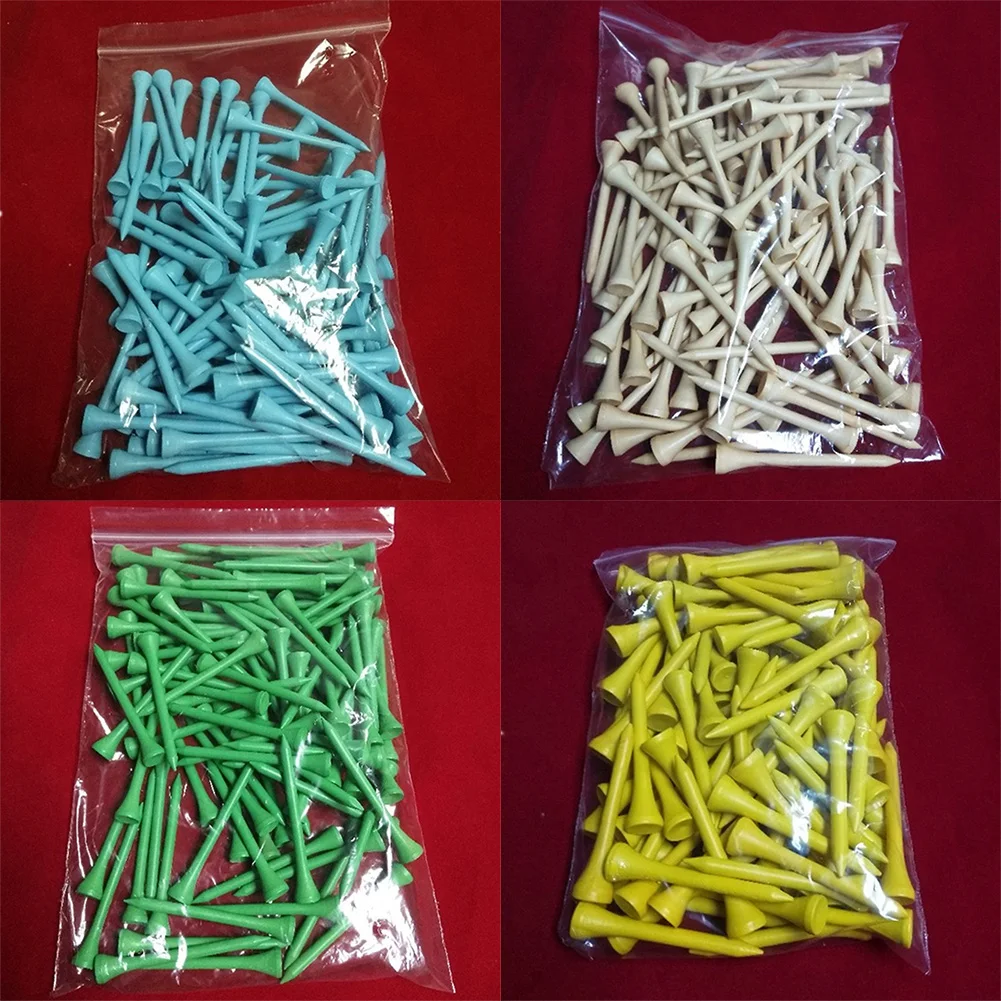Colorful Golf Wooden Tee Long Golf Club Accessories Wooden Pegs Random Color