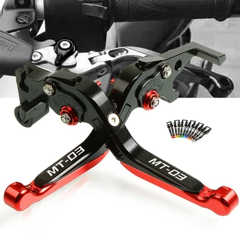 

Motorcycle Accessories CNC Aluminum Brake Clutch Levers Adjustable Folding Extendable For yamaha MT 03 2015 2016 2017 2018