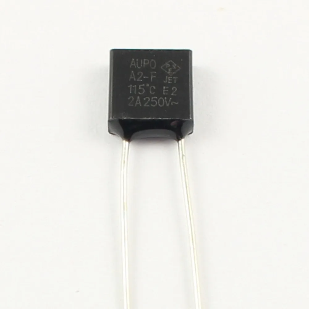 100 шт. Aupo Термальность предохранитель TF 115 градусов 250V 2A A2 F|250v 2a|thermal fuseaupo thermal fuse |