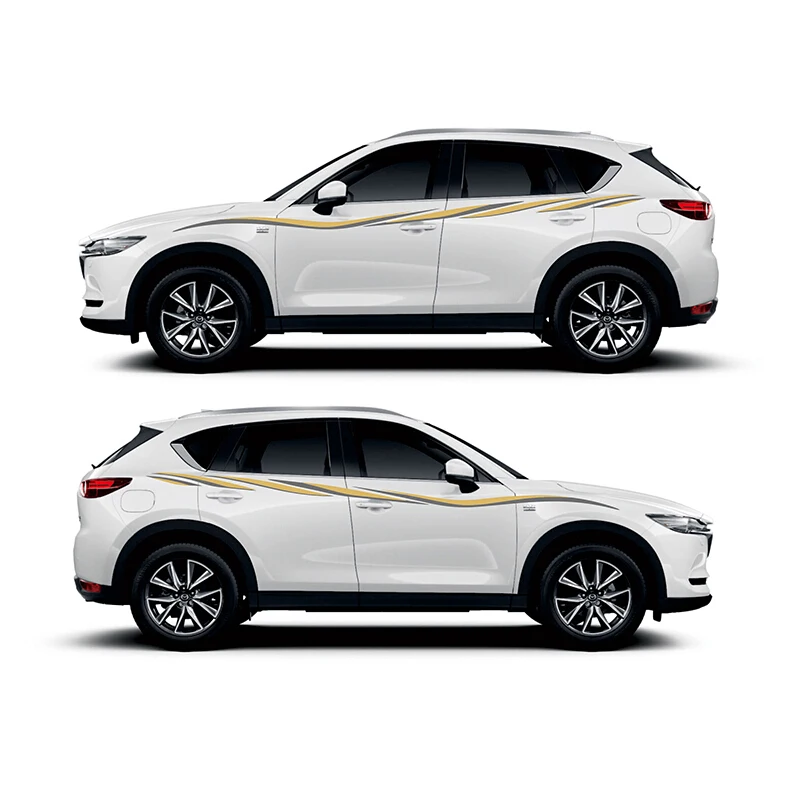 Наклейка для украшения боковой двери автомобиля для Mazda CX-5 виниловая наклейка авто линия талии в полоску