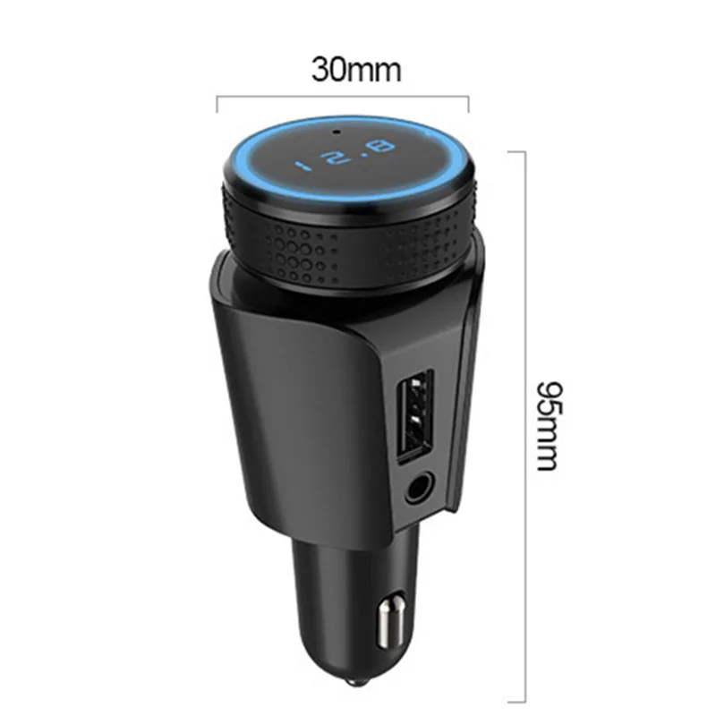 Дизайн автомобиля Bluetooth MP3 музыкальный плеер Зарядное устройство FM передатчик Aux аудио выход приемник DU55