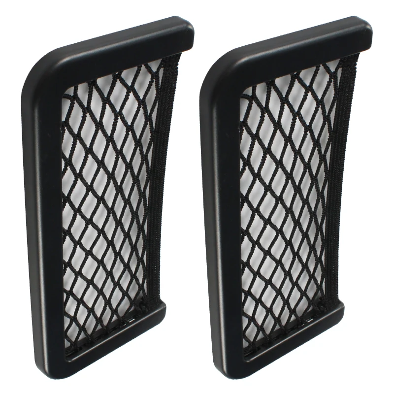 RV car seat side back storage mesh bag rope bag mesh pocket storage can be attached to mobile phone
