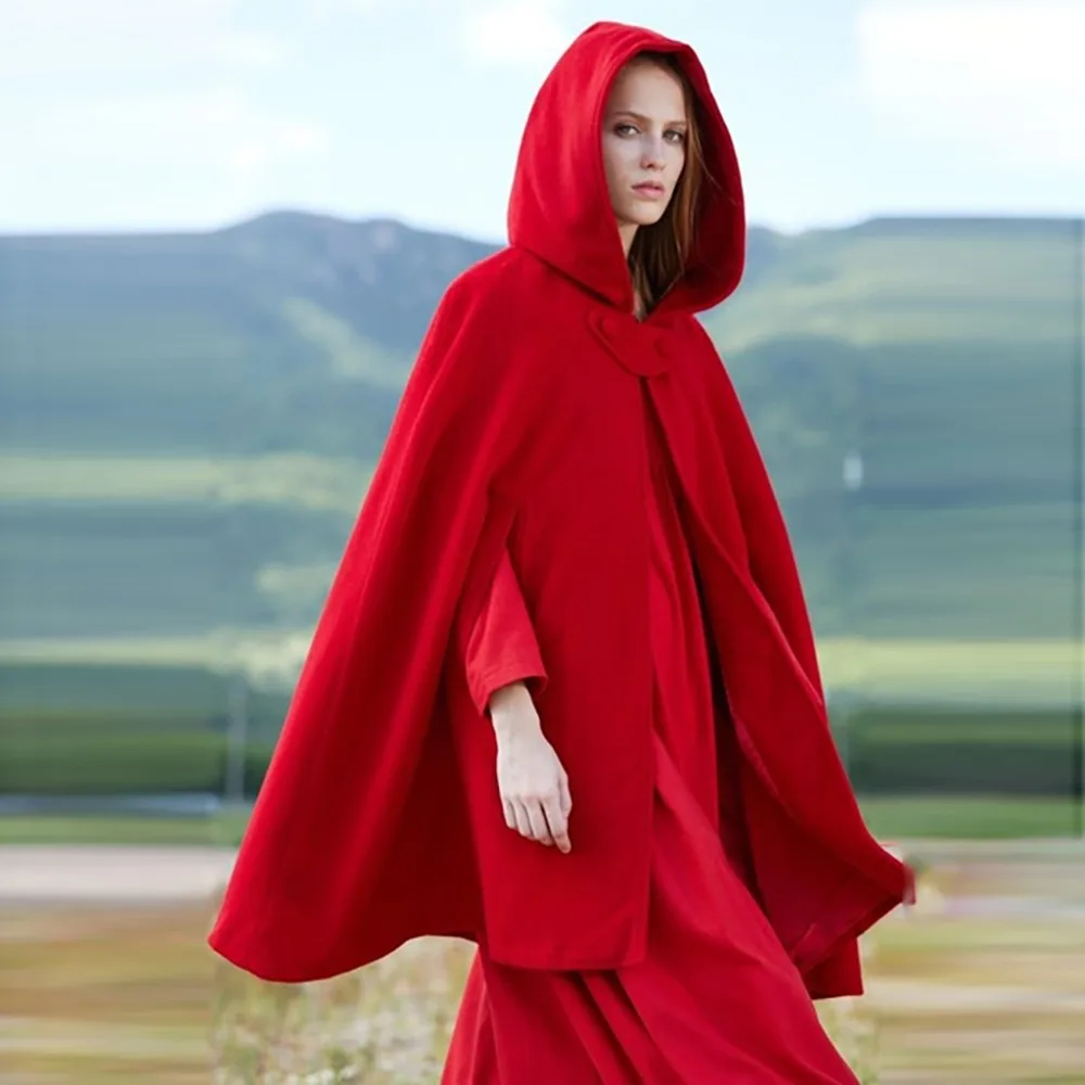 Red cape coat Clearance