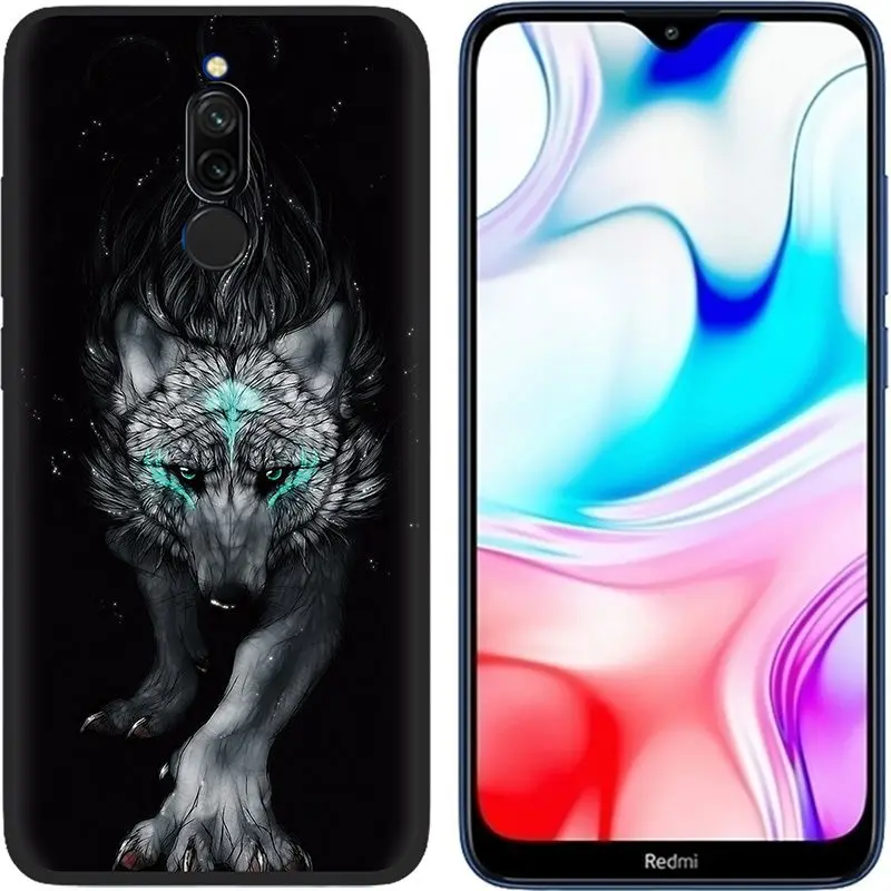 Мягкий силиконовый чехол для Xiaomi Redmi 8, чехол s 6,22 '', черный бампер, чехол, милый мультяшный чехол для телефона s, чехол для Xiaomi Redmi8 8A 8 A
