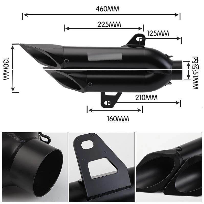 Для скутера FORZA300 мотоцикл Akrapovic глушитель мотоцикл глушитель Escape для HONDA FZ300 FORZA300 слипоны