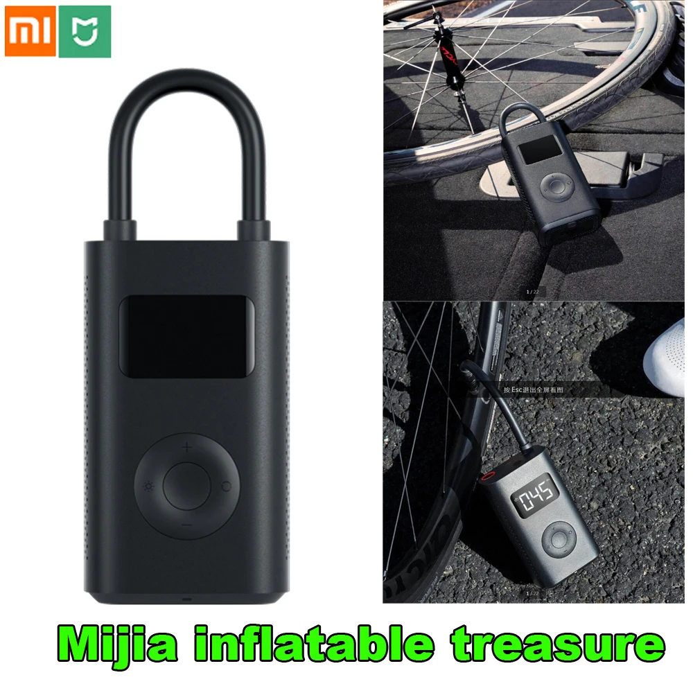 

Xiaomi Mijia Portable Smart Digital Tire Pressure Detection Electric Inflator Pump for Bike Motorcycle Car Football