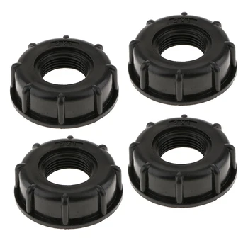 

4pcs IBC Tank Thick Threaded Cap ( 1inch) - Hose Adaptor/Connector , Adapto Tap Cap With Hole Thick Thread