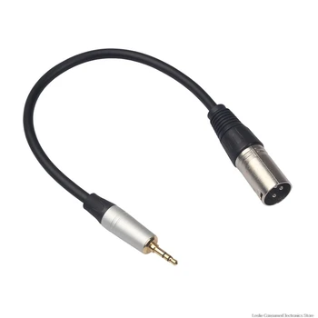 

0.3m XLR 3-Pin Male to 3.5mm Stereo Plug Shielded Microphone Mic Cable TRS cable jack 3.5 male to female 52923A