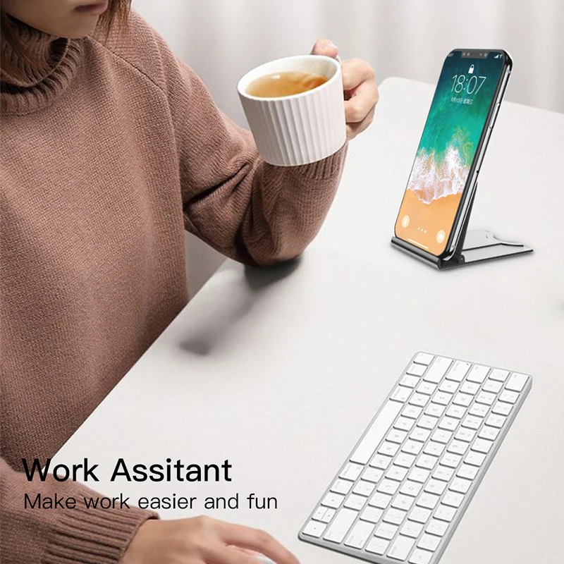 Держатель для мобильного телефона ACCEZZ, подставка для iPhone 11 Pro 8 X, Универсальный Регулируемый Настольный держатель на 180 градусов, кронштейн для планшета ipad