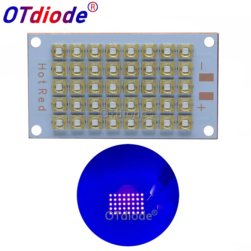 

New 50W 100W120W Epileds UV 395nm 405nm 365nmCOB Bulbs LED Chip Diode purple Ultra Violet light glue curing light ink,3D printer