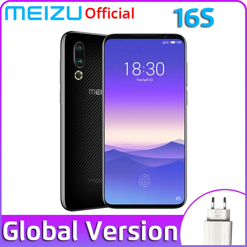 В наличии Meizu 16 s 8 Гб 128 ГБ глобальная Версия Смартфон Snapdragon 855 Восьмиядерный 6 15