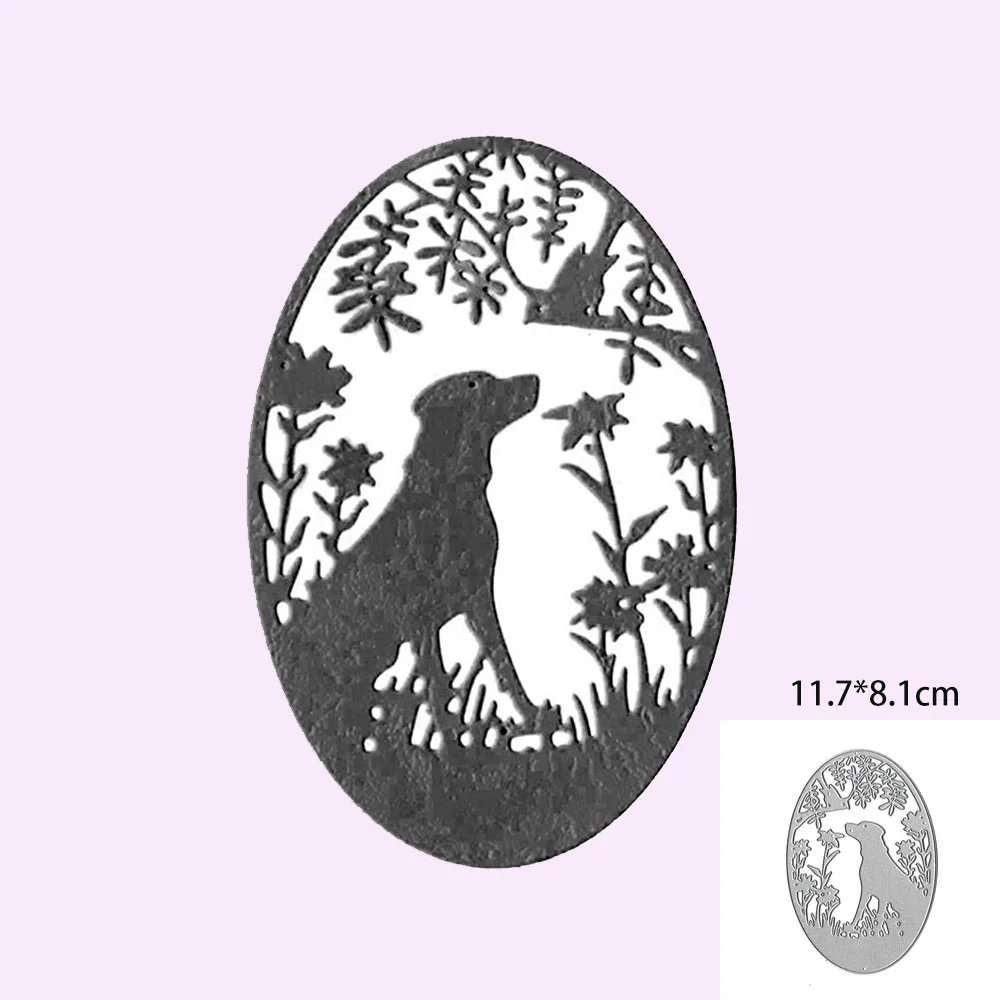 

Dog Cutting Dies 2021 Hot Sale Metal Die Cuts Stencils Scrapbooking Troqueles Clear Stamps and Dies Embossing Folder Mould