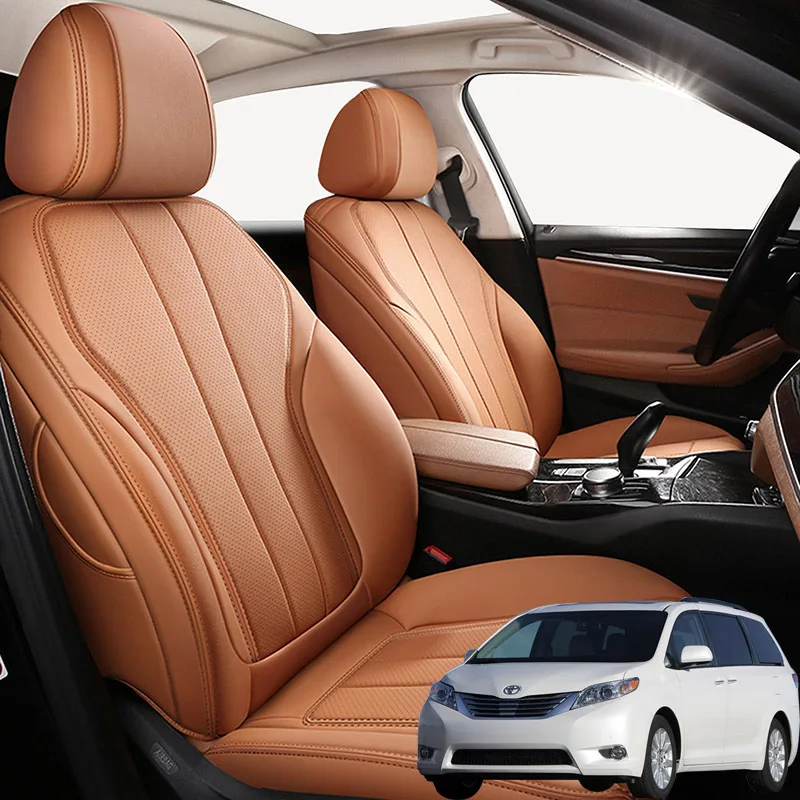 Nappa Leather Car Seat Covers For Toyota Sienna 2007 2008 2009 2010