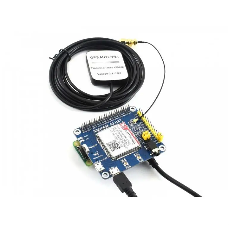 Chapéu para Raspberry Consumo de Energia Baseado em Sim7600a-h Cat4 para América do Norte Chapéu Gnss pi Lte Bastante Baixo Sim7600a-h 4g – 3g