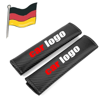

2PCS Seat Belt Cover Car Styling Racing For VW BMW M power Mercedes Benz AMG BRABUS Audi Auto Accessories