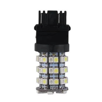 

1pcs x 3157 60SMD Rear Brake Lights Dual Color Switchback White Amber Turn Signal LED Light Bulbs Car Light Source Hot Selling