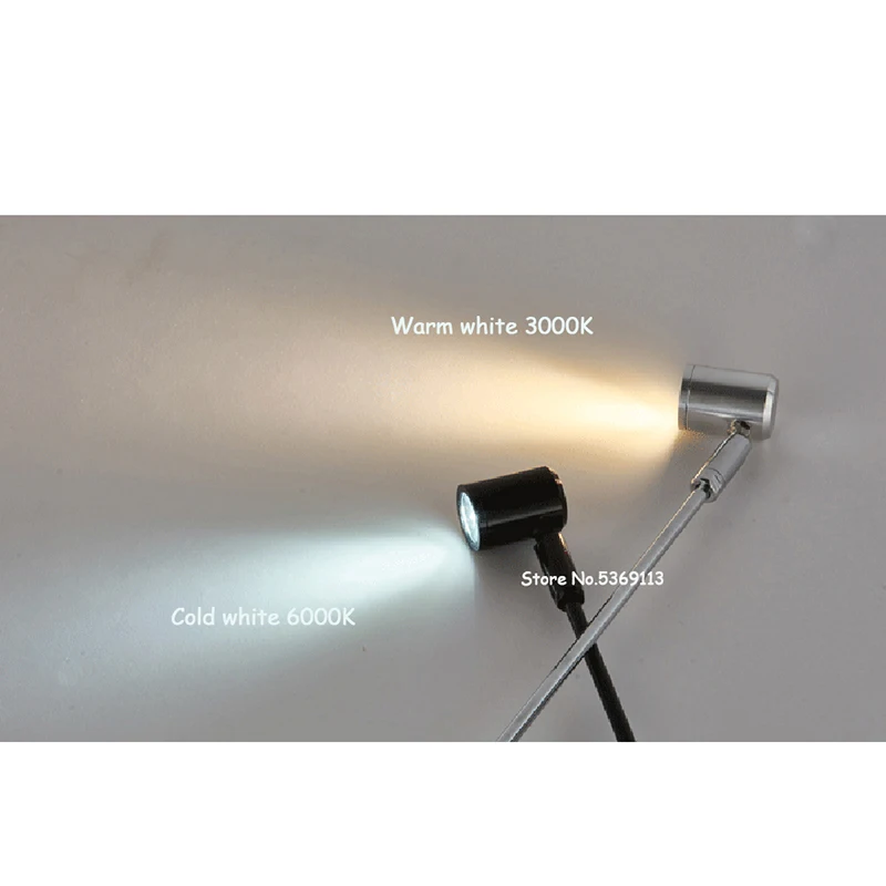 LED Dimmable 1W 3W Adjustable Spotlights Showcase Light For Exhibition Display Led Mini Spot Jewelry Display AC85-265V 4